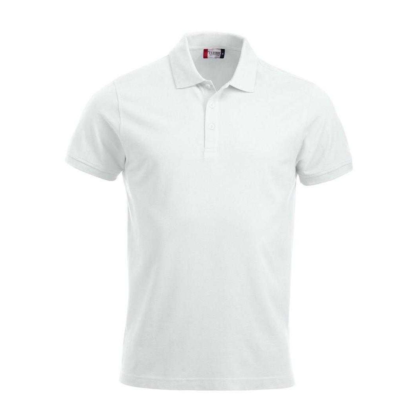 White - Front - Clique Mens Classic Lincoln Polo Shirt