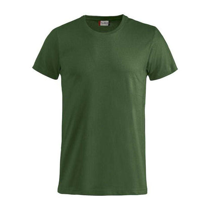 Bottle Green - Front - Clique Mens Basic T-Shirt