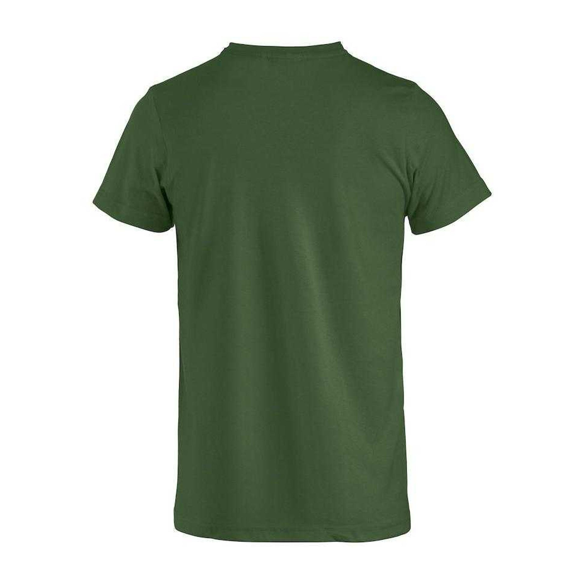 Bottle Green - Back - Clique Mens Basic T-Shirt