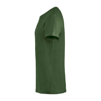 Bottle Green - Side - Clique Mens Basic T-Shirt
