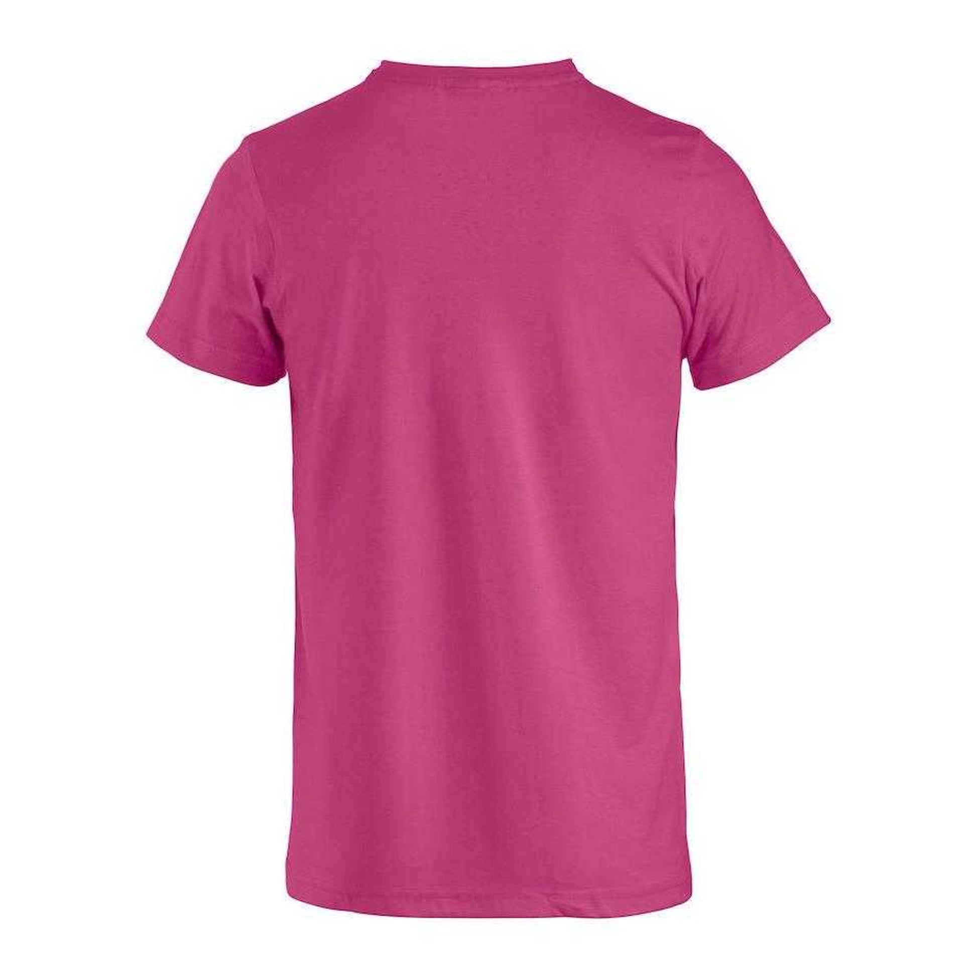 Bright Cerise - Back - Clique Mens Basic T-Shirt