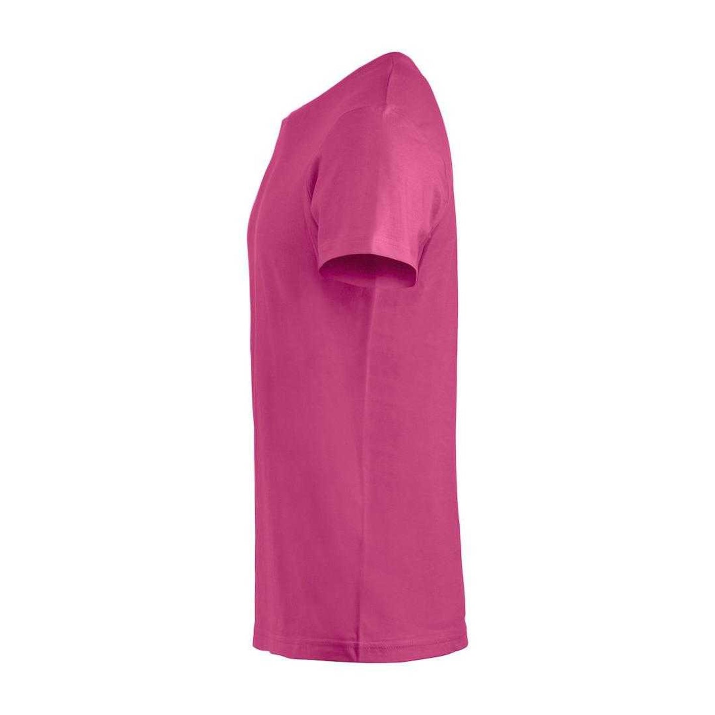 Bright Cerise - Side - Clique Mens Basic T-Shirt