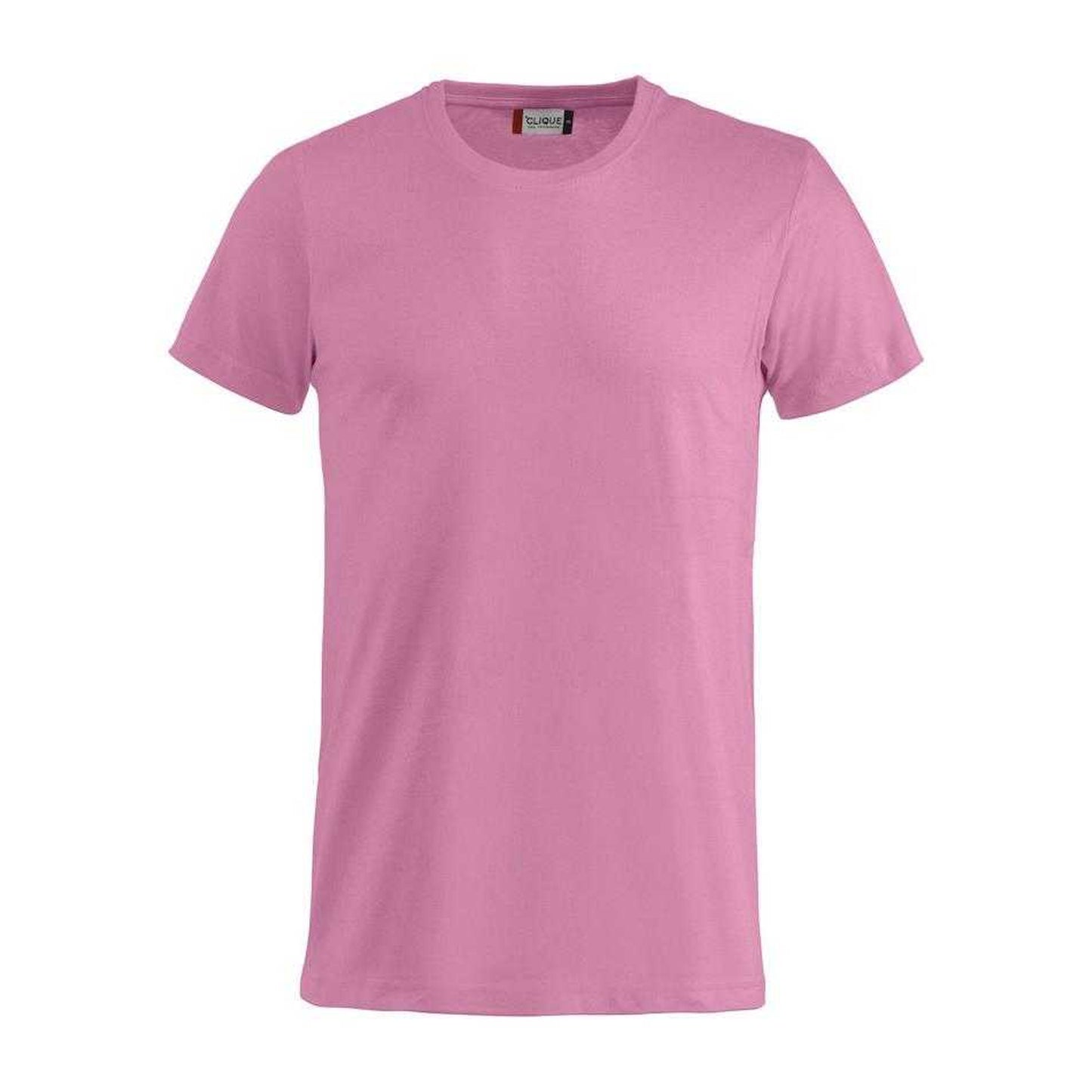 Bright Pink - Front - Clique Mens Basic T-Shirt