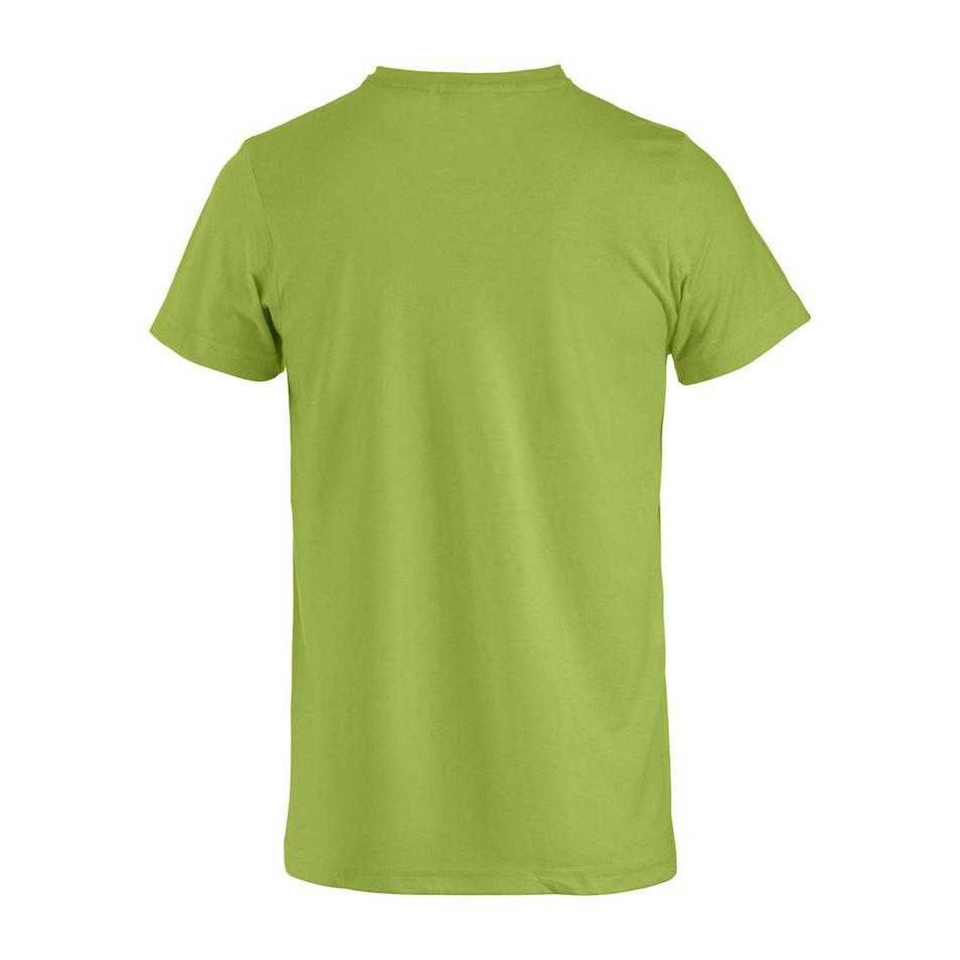 Light Green - Back - Clique Mens Basic T-Shirt