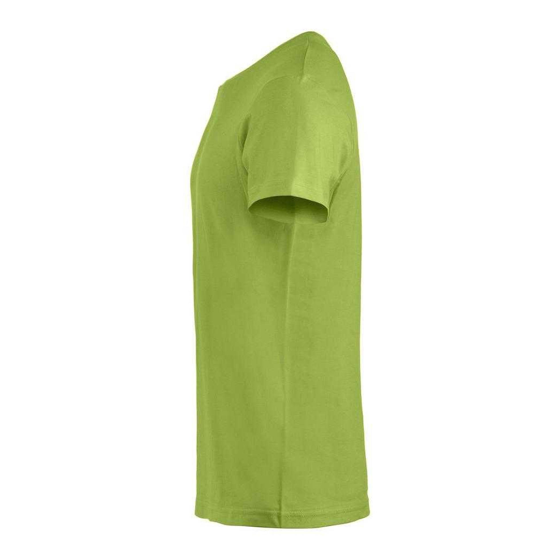 Light Green - Side - Clique Mens Basic T-Shirt