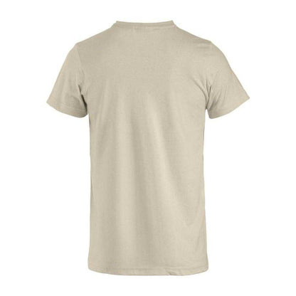 Light Khaki - Back - Clique Mens Basic T-Shirt