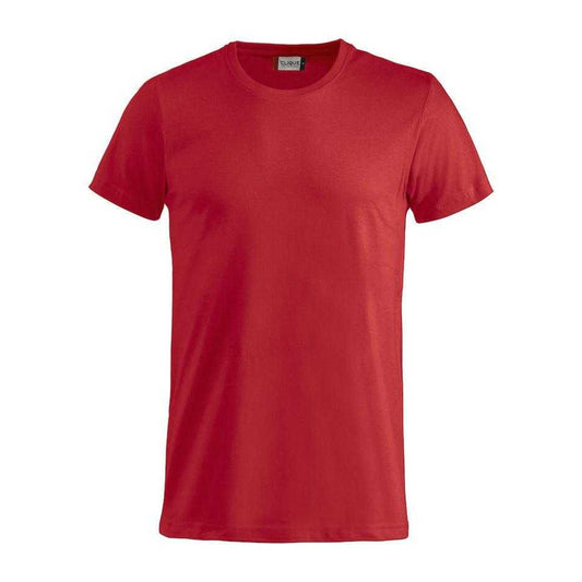 Red - Front - Clique Mens Basic T-Shirt