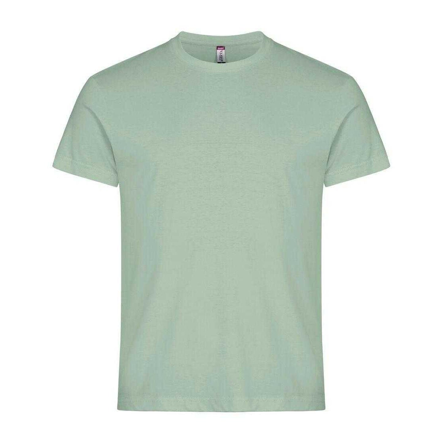 Sage Green - Front - Clique Mens Basic T-Shirt