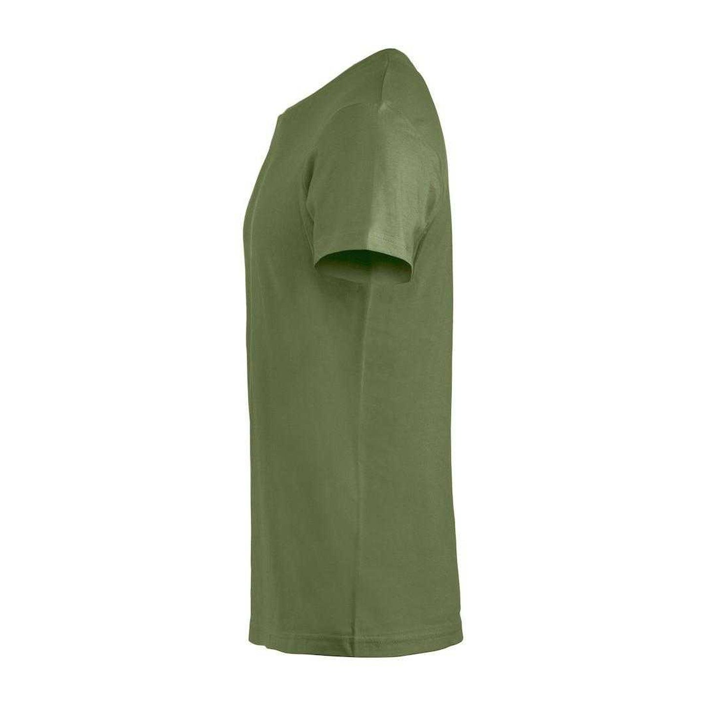 Army Green - Front - Clique Mens Basic T-Shirt