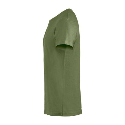 Army Green - Front - Clique Mens Basic T-Shirt