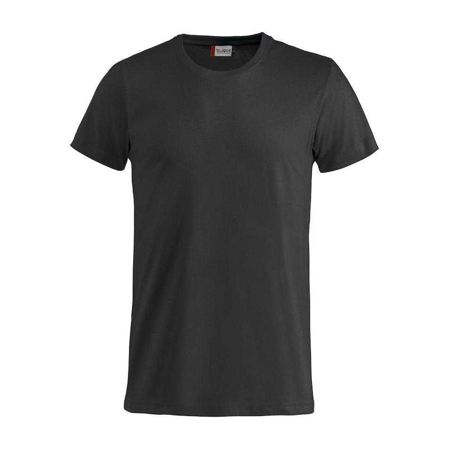 Black - Front - Clique Mens Basic T-Shirt