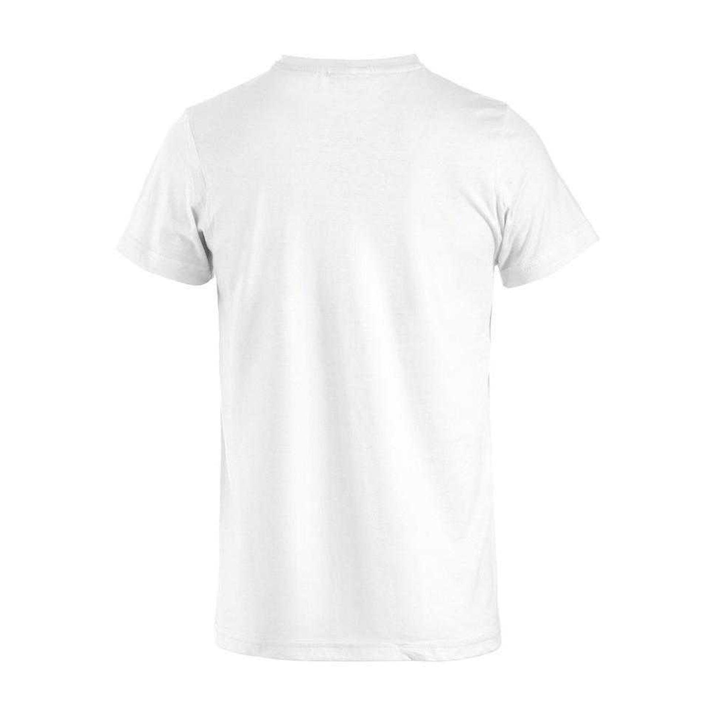 White - Back - Clique Mens Basic T-Shirt