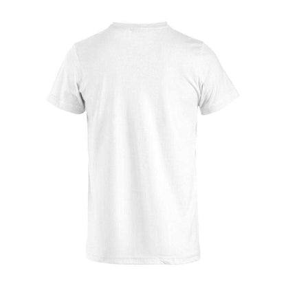 White - Back - Clique Mens Basic T-Shirt