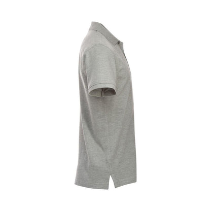 Grey Melange - Back - Clique Mens Classic Lincoln Melange Polo Shirt