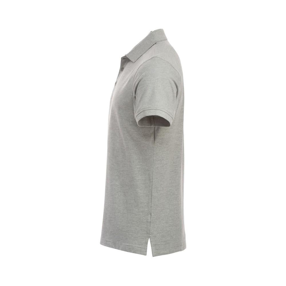 Grey Melange - Side - Clique Mens Classic Lincoln Melange Polo Shirt