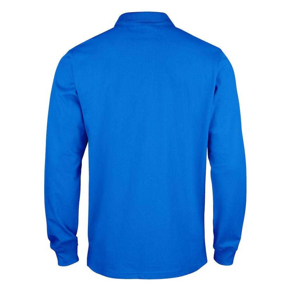 Royal Blue - Back - Clique Mens Classic Lincoln Long-Sleeved Polo Shirt
