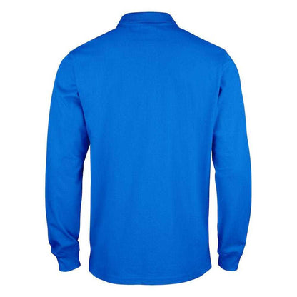Royal Blue - Back - Clique Mens Classic Lincoln Long-Sleeved Polo Shirt