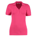 Raspberry - Front - Kustom Kit Ladies Sophia Comfortec® V-Neck Short Sleeve Polo Shirt