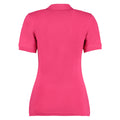 Raspberry - Back - Kustom Kit Ladies Sophia Comfortec® V-Neck Short Sleeve Polo Shirt