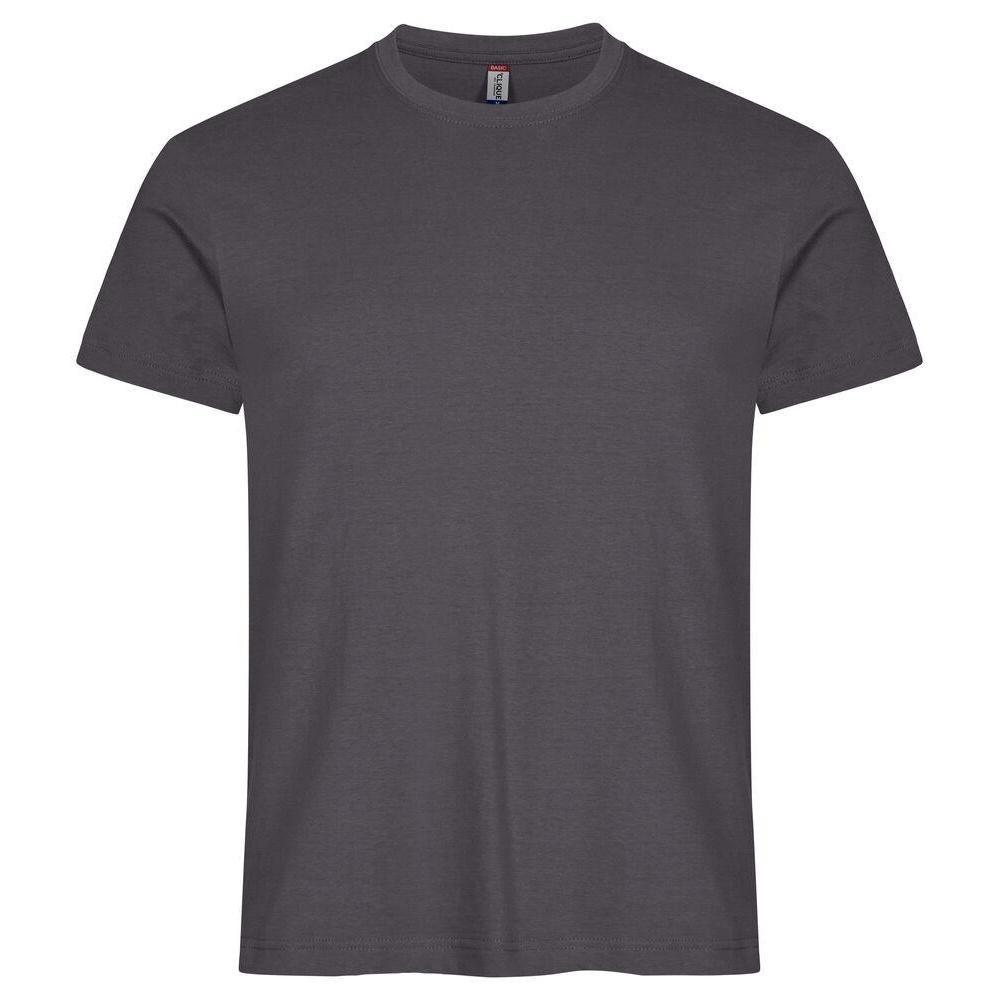 Metal Grey - Front - Clique Mens Basic T-Shirt