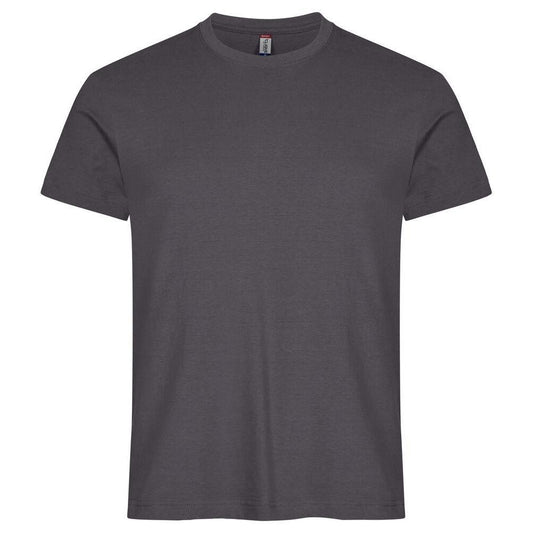 Metal Grey - Front - Clique Mens Basic T-Shirt
