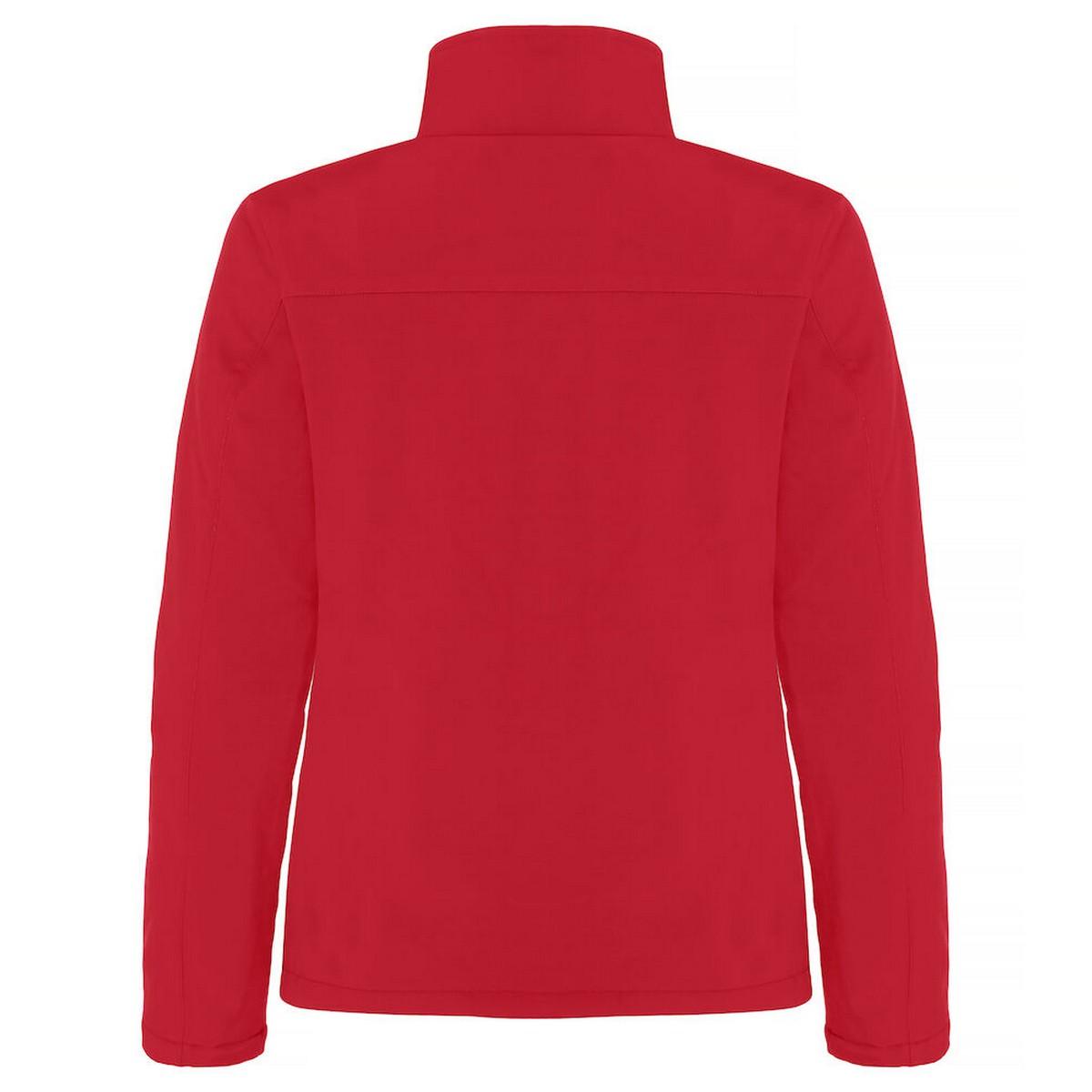 Red - Back - Clique Womens-Ladies Padded Soft Shell Jacket