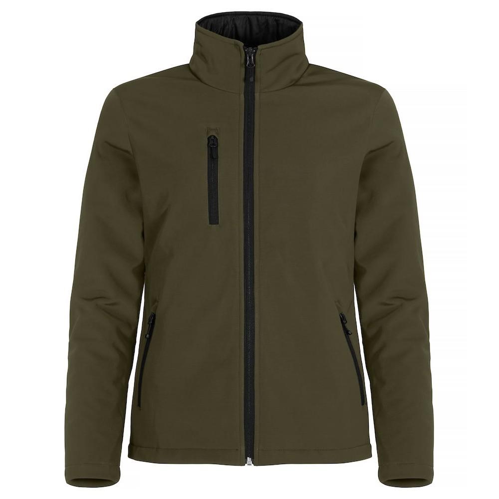 Fog Green - Front - Clique Womens-Ladies Padded Soft Shell Jacket