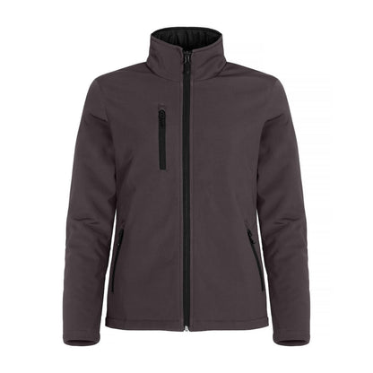 Dark Grey - Back - Clique Womens-Ladies Padded Soft Shell Jacket