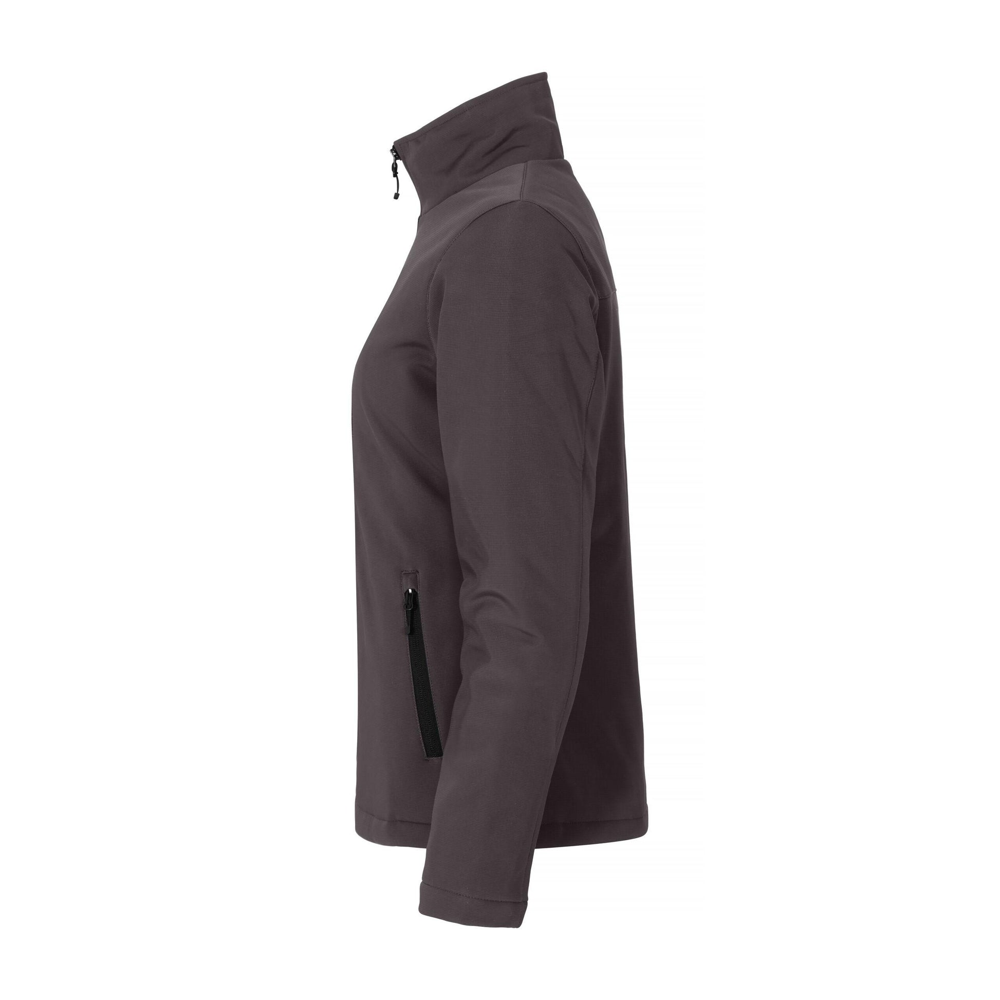 Dark Grey - Side - Clique Womens-Ladies Padded Soft Shell Jacket
