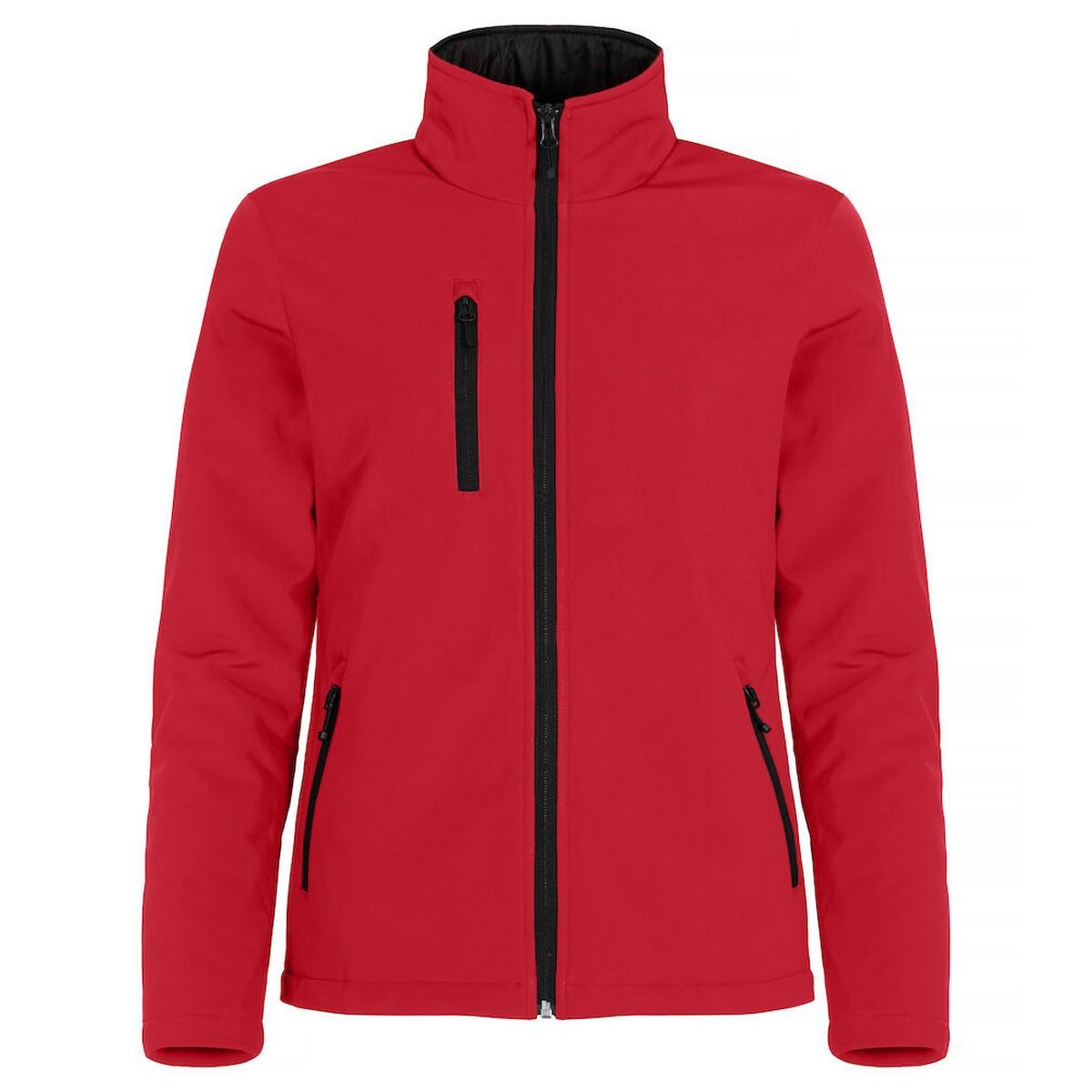 Red - Front - Clique Womens-Ladies Padded Soft Shell Jacket