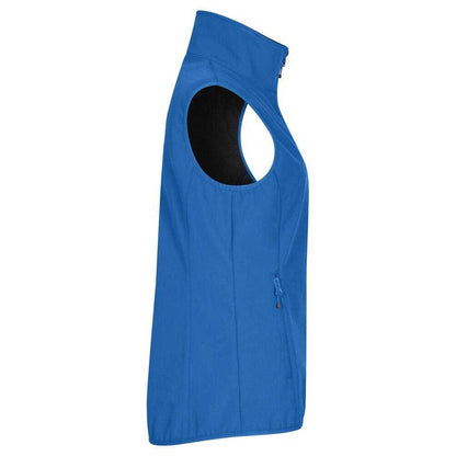 Royal Blue - Side - Clique Womens-Ladies Classic Softshell Body Warmer