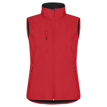 Red - Front - Clique Womens-Ladies Classic Softshell Body Warmer