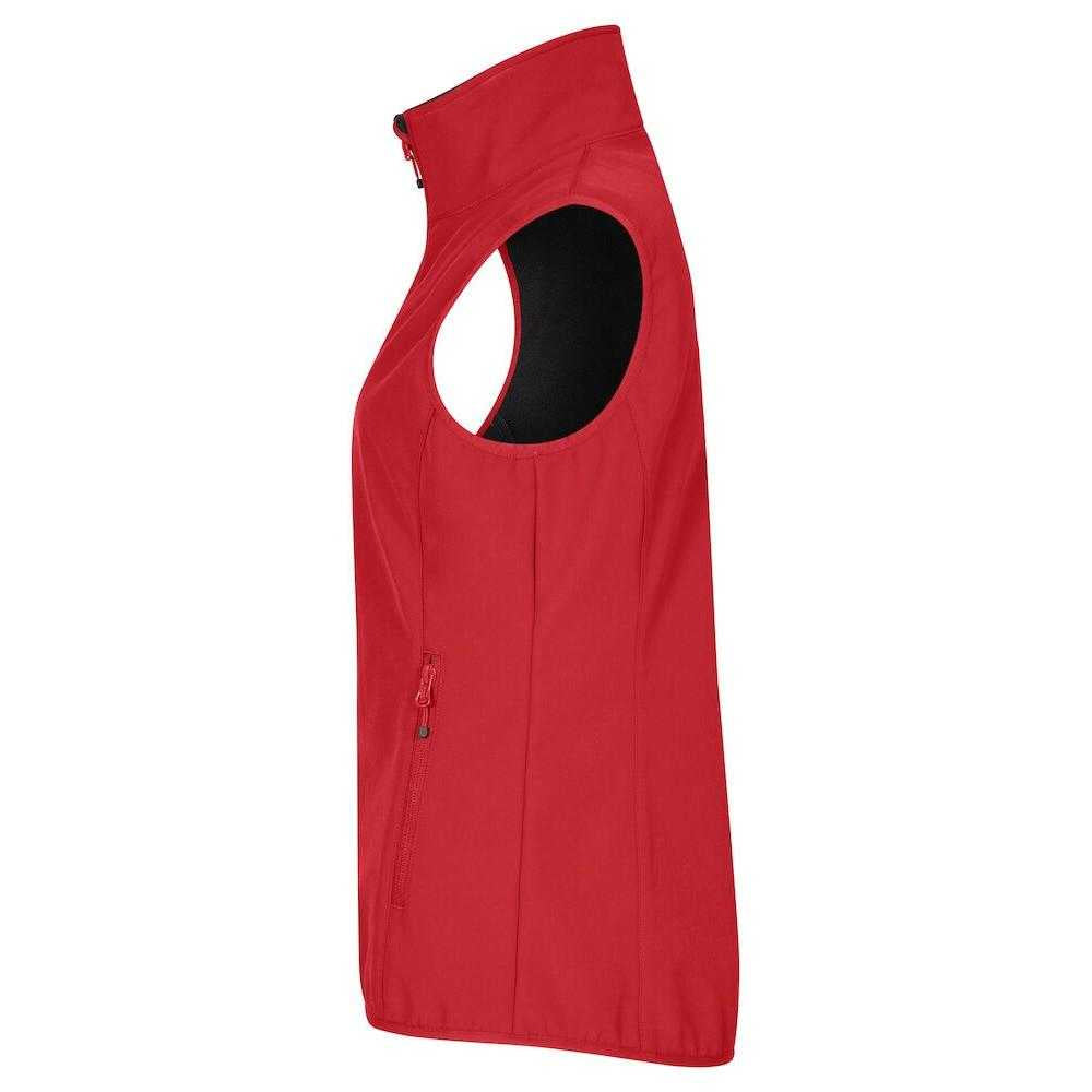 Red - Lifestyle - Clique Womens-Ladies Classic Softshell Body Warmer