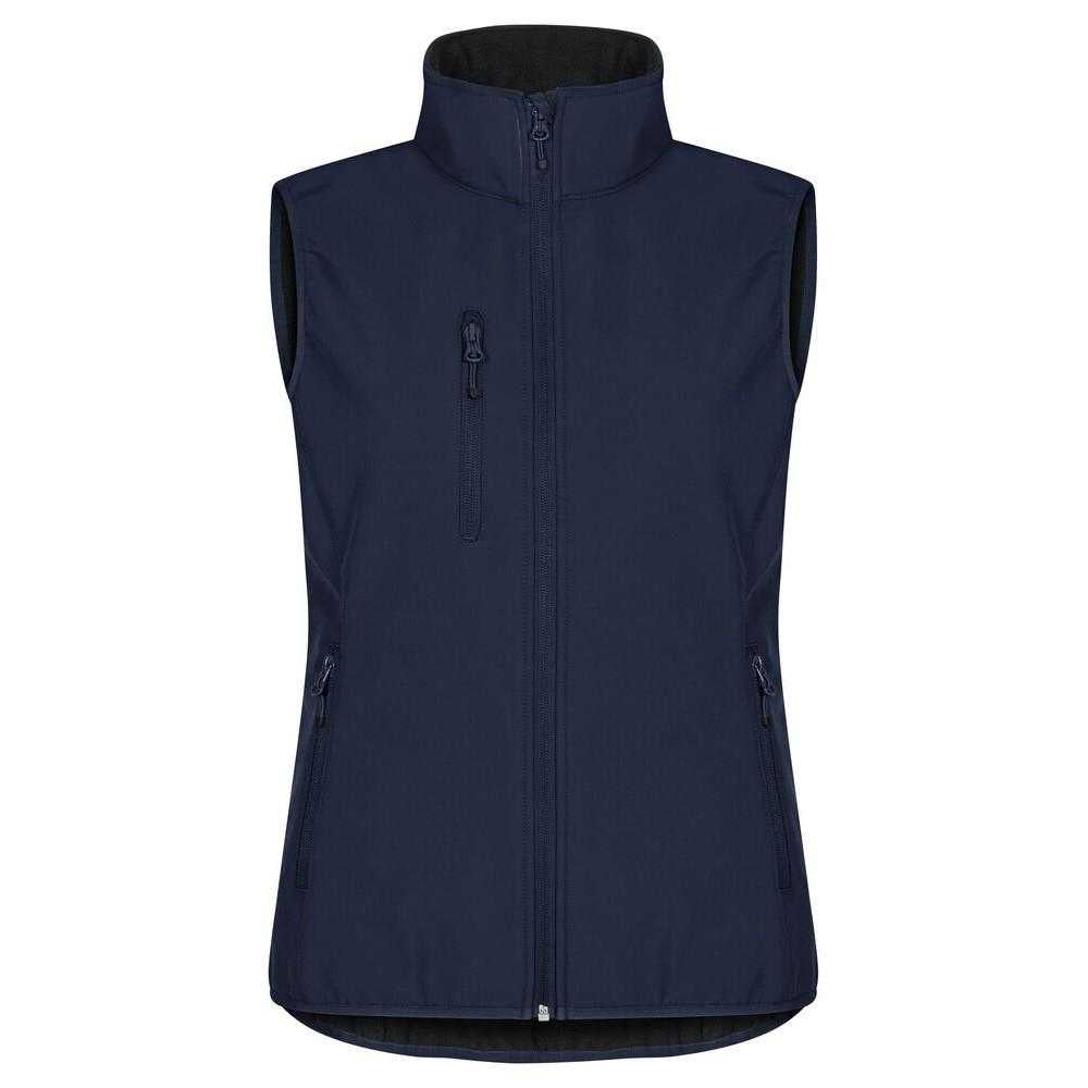 Dark Navy - Front - Clique Womens-Ladies Classic Softshell Body Warmer