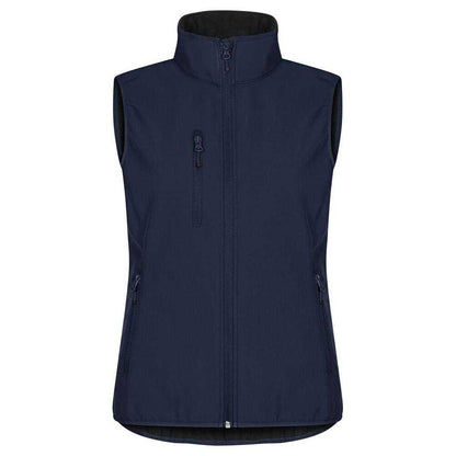 Dark Navy - Front - Clique Womens-Ladies Classic Softshell Body Warmer