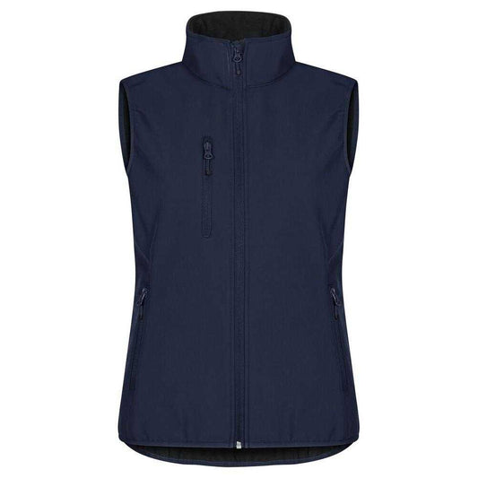 Dark Navy - Front - Clique Womens-Ladies Classic Softshell Body Warmer