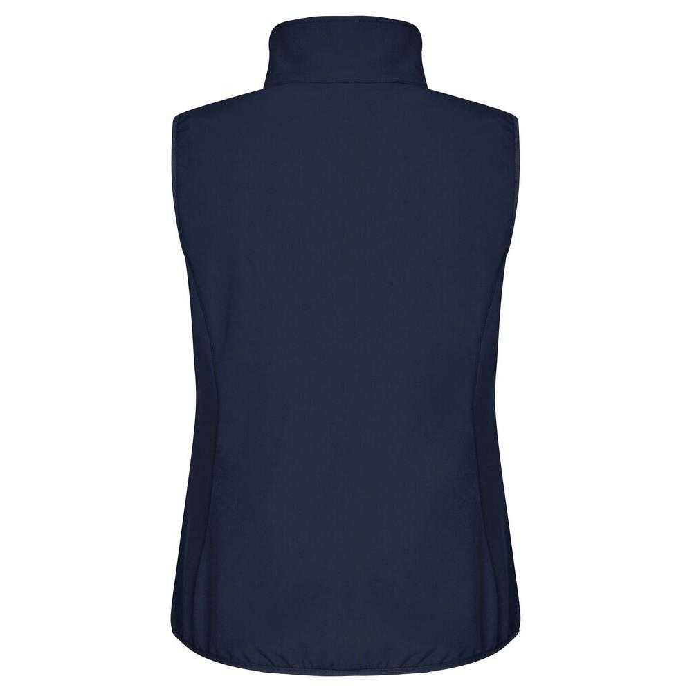 Dark Navy - Back - Clique Womens-Ladies Classic Softshell Body Warmer