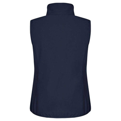 Dark Navy - Back - Clique Womens-Ladies Classic Softshell Body Warmer