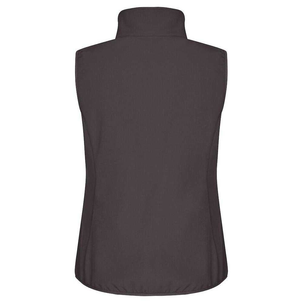 Dark Grey - Back - Clique Womens-Ladies Classic Softshell Body Warmer