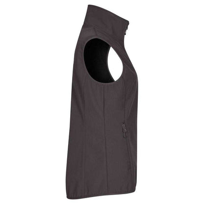 Dark Grey - Side - Clique Womens-Ladies Classic Softshell Body Warmer
