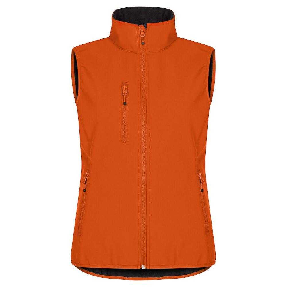 Blood Orange - Front - Clique Womens-Ladies Classic Softshell Body Warmer