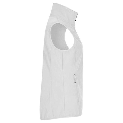 White - Side - Clique Womens-Ladies Classic Softshell Body Warmer