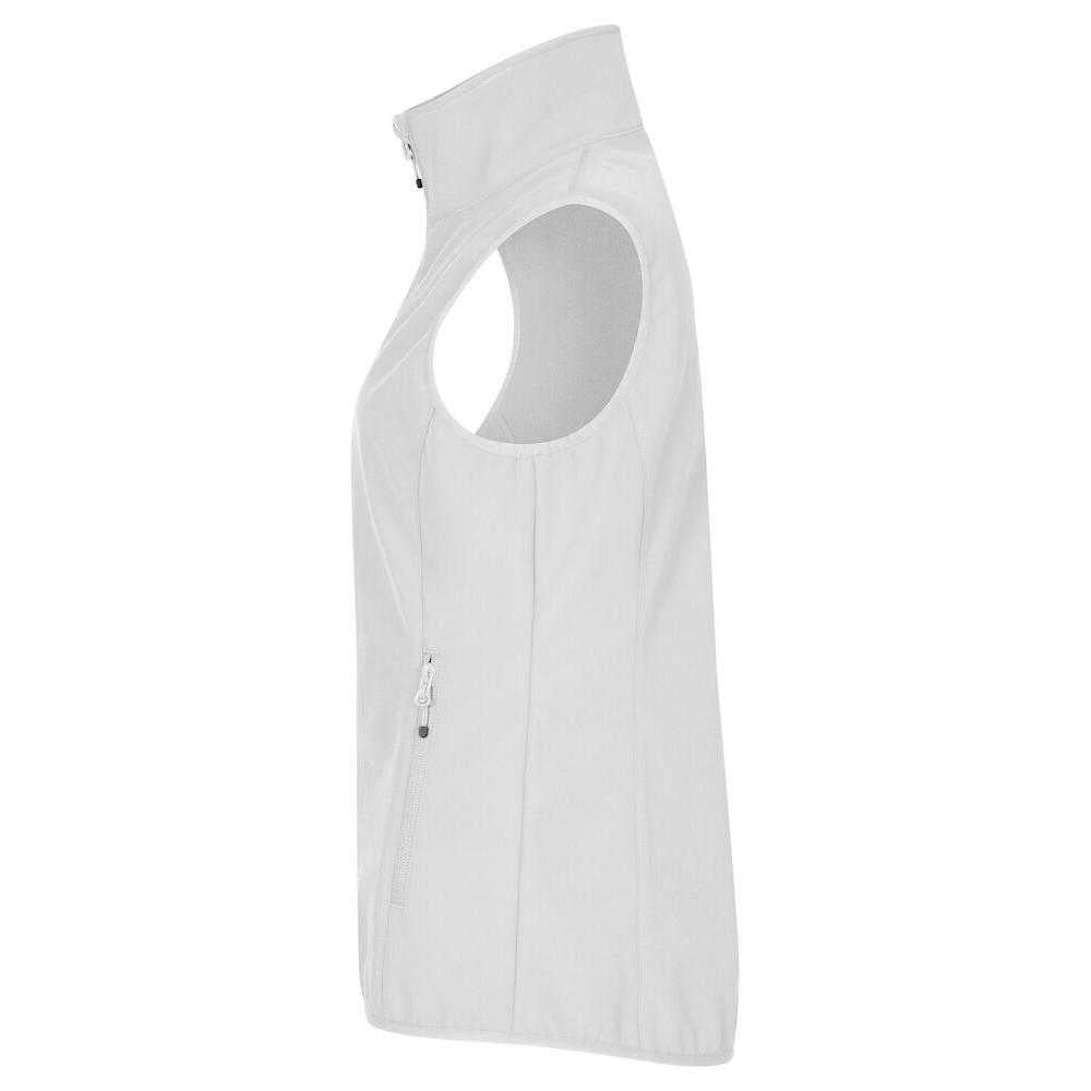 White - Lifestyle - Clique Womens-Ladies Classic Softshell Body Warmer