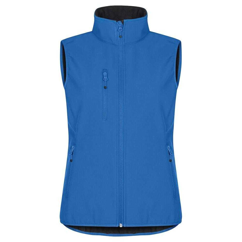 Royal Blue - Front - Clique Womens-Ladies Classic Softshell Body Warmer