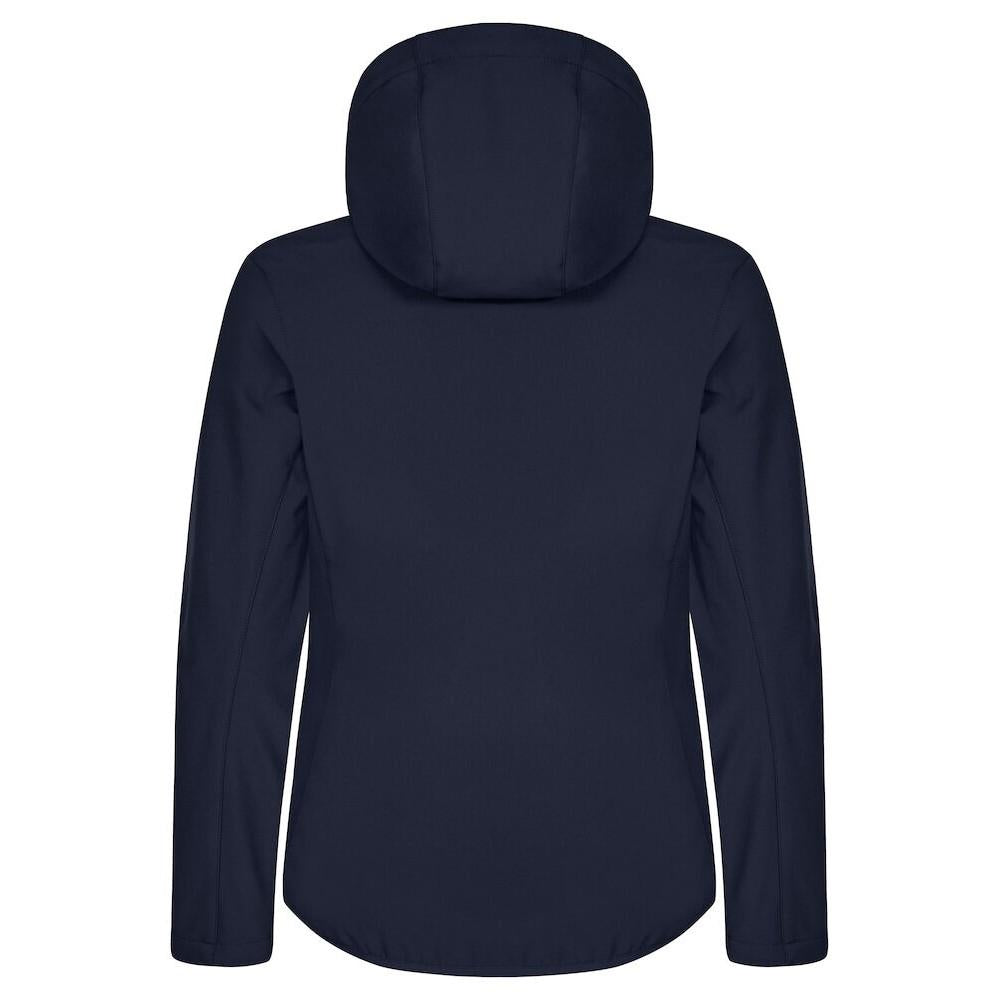 Dark Navy - Back - Clique Womens-Ladies Classic Soft Shell Jacket
