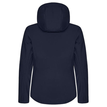 Dark Navy - Back - Clique Womens-Ladies Classic Soft Shell Jacket