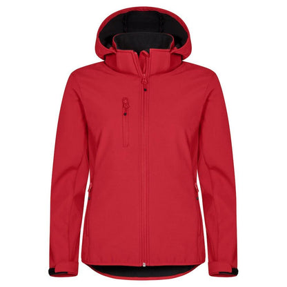 Red - Front - Clique Womens-Ladies Classic Soft Shell Jacket