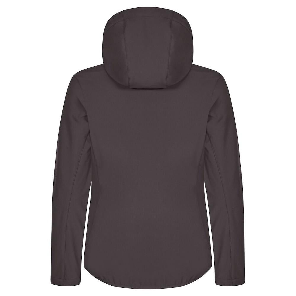 Dark Grey - Back - Clique Womens-Ladies Classic Soft Shell Jacket