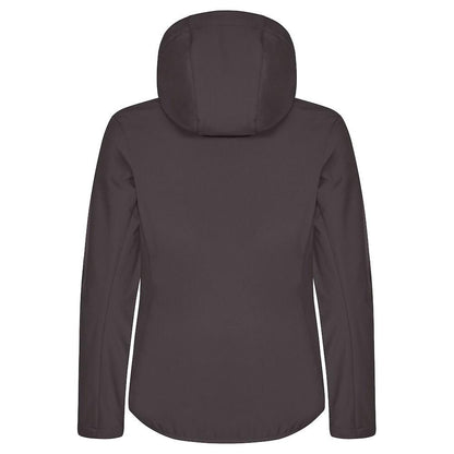 Dark Grey - Back - Clique Womens-Ladies Classic Soft Shell Jacket
