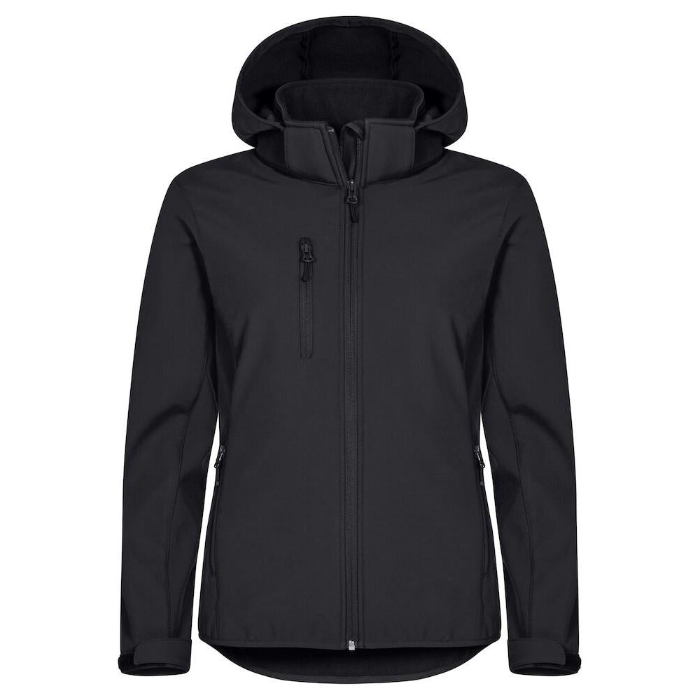Black - Front - Clique Womens-Ladies Classic Soft Shell Jacket